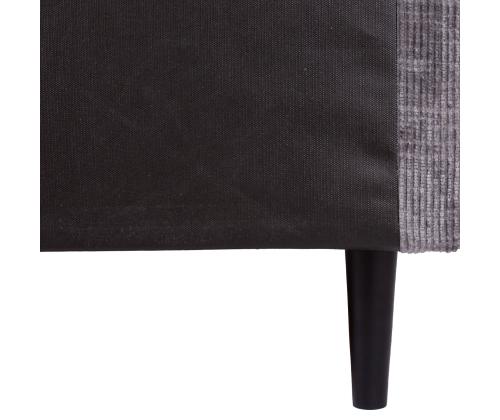 Kontinentaalvoodi LAARA 90x200cm, grafiit, 91x208xH119cm