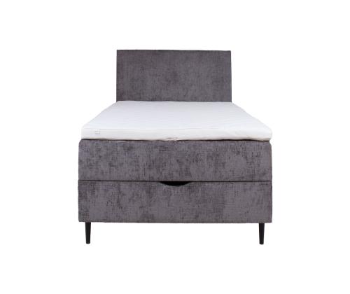 Kontinentaalvoodi LAARA 90x200cm, grafiit, 91x208xH119cm