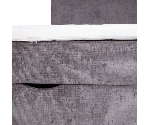 Kontinentaalvoodi LAARA 90x200cm, grafiit, 91x208xH119cm