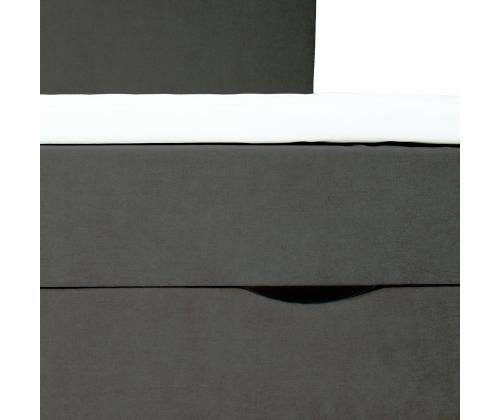 Kontinentaalvoodi LAARA 90x200cm, tumehall, 91x208xH119cm