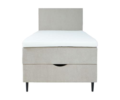 Kontinentaalvoodi LAARA 90x200cm, tumebeež, 91x208xH119cm