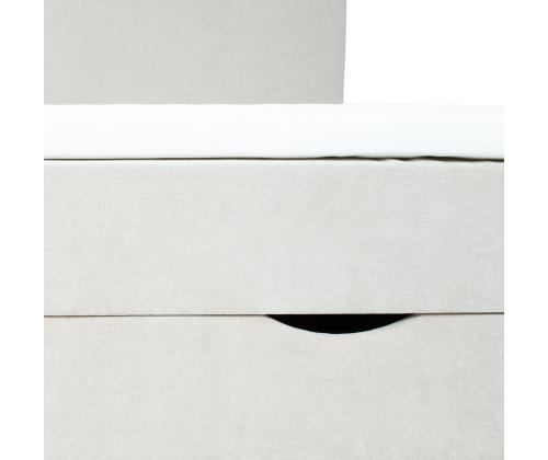 Kontinentaalvoodi LAARA 90x200cm, tumebeež, 91x208xH119cm