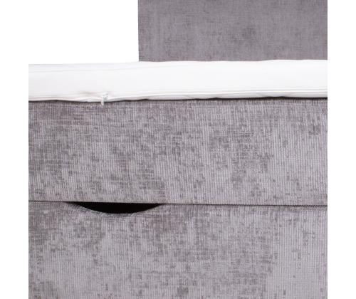 Kontinentaalvoodi LAARA 120x200cm, hall, 121x208xH119cm