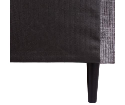 Kontinentaalvoodi LAARA 120x200cm, grafiit, 121x208xH119cm