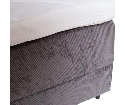 Kontinentaalvoodi LAARA 120x200cm, grafiit, 121x208xH119cm