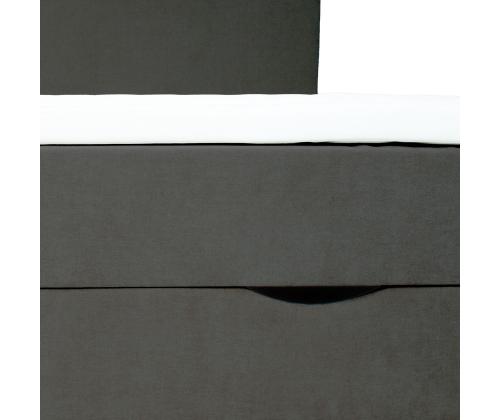 Kontinentaalvoodi LAARA 120x200cm, tumehall, 121x208xH119cm