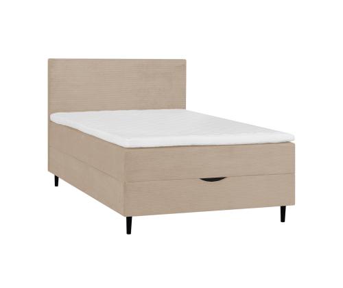 Kontinentaalvoodi LAARA 120x200cm, tumebeež, 121x208xH119cm