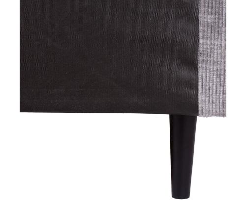 Kontinentaalvoodi LAARA 140x200cm, hall, 141x208xH119cm