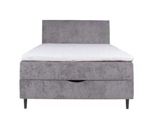 Kontinentaalvoodi LAARA 140x200cm, hall, 141x208xH119cm