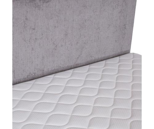 Kontinentaalvoodi LAARA 140x200cm, hall, 141x208xH119cm