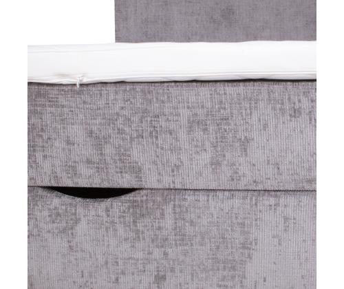 Kontinentaalvoodi LAARA 140x200cm, hall, 141x208xH119cm