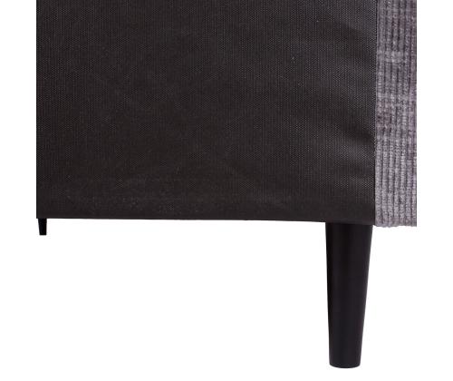 Kontinentaalvoodi LAARA 140x200cm, grafiit, 141x208xH119cm