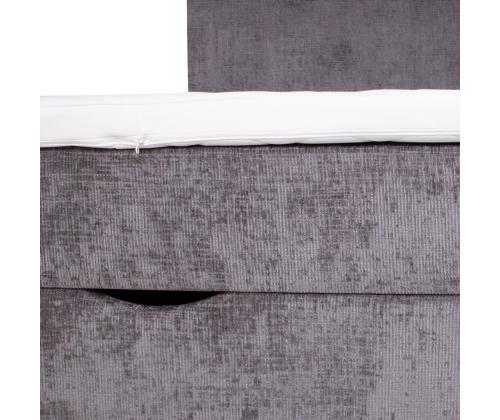 Kontinentaalvoodi LAARA 140x200cm, grafiit, 141x208xH119cm