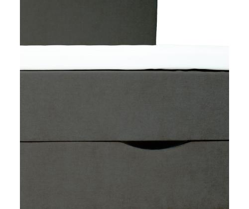 Kontinentaalvoodi LAARA 140x200cm, tumehall, 141x208xH119cm