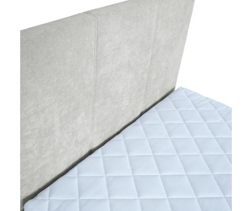 Kontinentaalvoodi LEVI 140x200cm, madratsiga, tumebeež, 143x210xH114,5cm