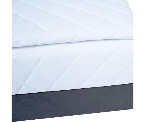 Kontinentaalvoodi LEVI 160x200cm, madratsiga, tumehall, 163x210xH114,5cm