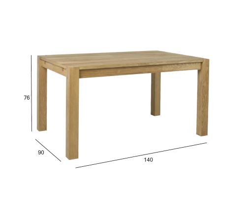 Söögilaud CHICAGO NEW 140x90xH76cm, tamm