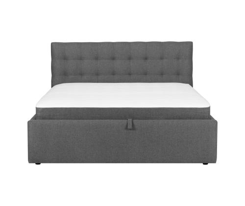 Kontinentaalvoodi LEENA 160x200cm, madratsiga, hall, 176x221xH110cm