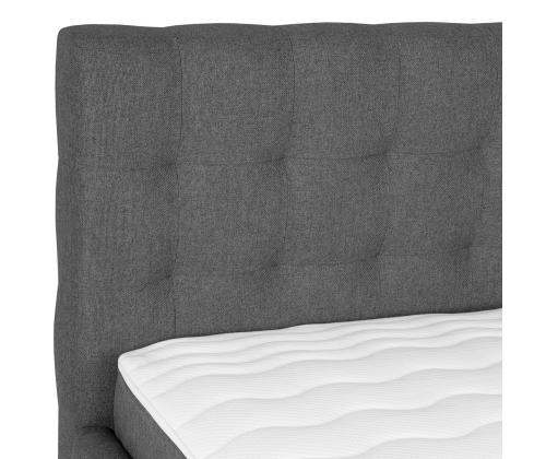 Kontinentaalvoodi LEENA 160x200cm, madratsiga, hall, 176x221xH110cm