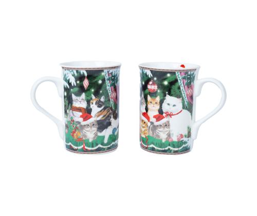 Kruusid MIA CATS H10,5cm 300ml, 2tk kinkekarbis