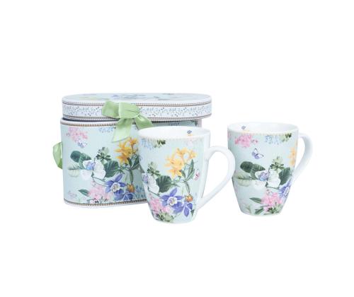 Kruusid MIA FLORA H10,5cm 340m 2tk kinkekarbis