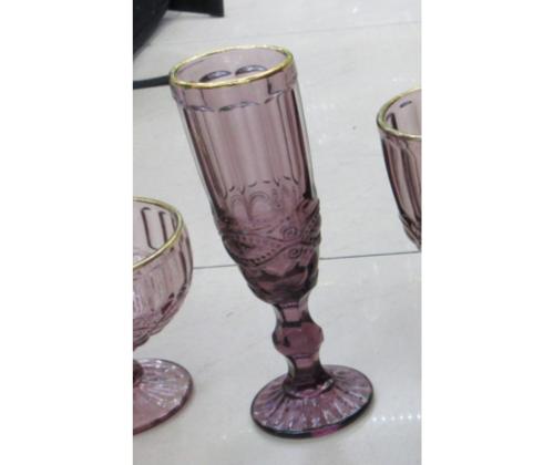 Šampusepokaal LUNA 180ml,  D6xH20cm, lilla