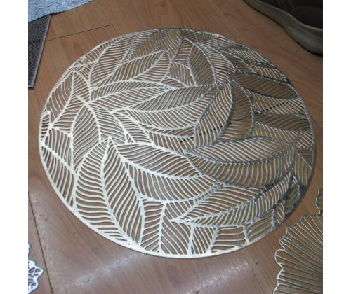 Lauamatt ROUND LEAF, hõbe