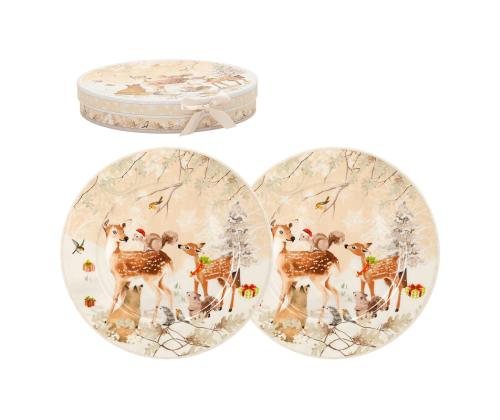 Taldrikud MIA DEER 2tk D25cm, kinkekarbis