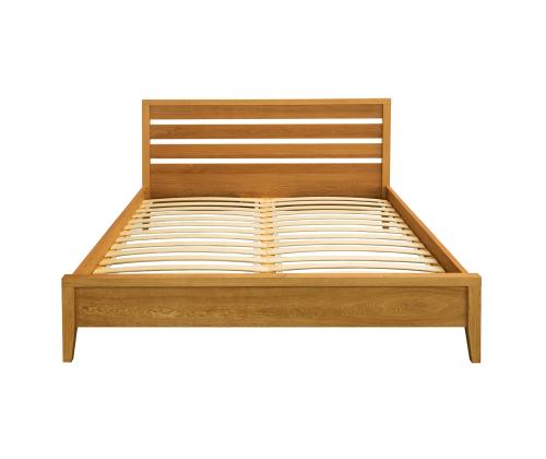 Voodi CHAMBA 160x200cm, tamm, 167x211xH91cm, tammespoon/MDF