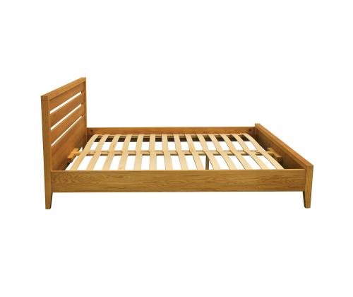 Voodi CHAMBA 160x200cm, tamm, 167x211xH91cm, tammespoon/MDF