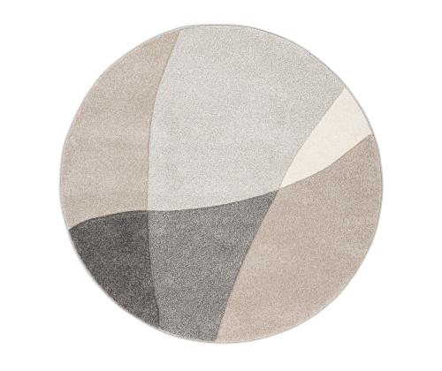 Vaip DIXIE CARVED-1, D120cm, hall/beež