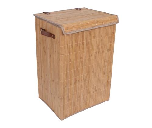 Pesukast MAX BAMBOO 40x30xH60cm, kaanega, bambusest