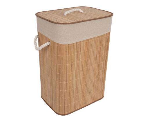 Pesukast MAX BAMBOO 40x30xH57cm, kaanega, bambusest