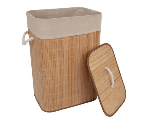 Pesukast MAX BAMBOO 40x30xH57cm, kaanega, bambusest