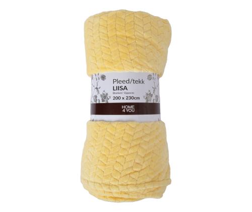 Pleed LIISA XL, 200x230cm, helekollane