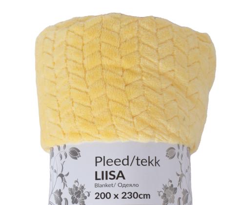 Pleed LIISA XL, 200x230cm, helekollane