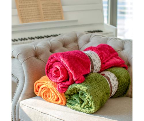 Pleed LIISA XL, 200x230cm, vaarikapunane