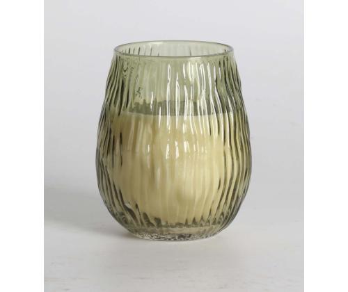 Lõhnaküünal klaasis NATURE GREEN H10,8cm, Tranquil Summer