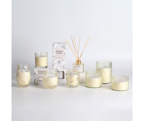 Lõhnaküünal klaasis NATURE GREEN H13,5cm, Fresh Aromatic