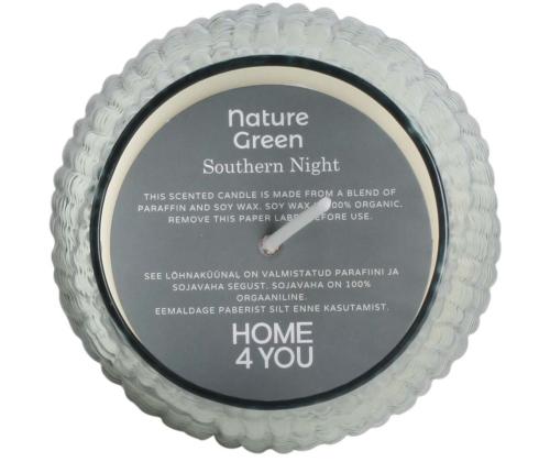 Lõhnaküünal klaasis NATURE GREEN H13,5cm, Southern Night