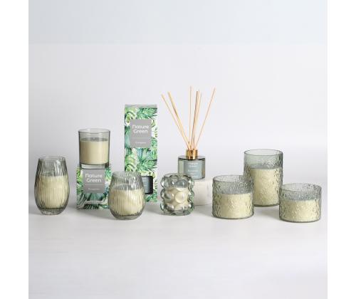 Lõhnaküünal klaasis NATURE GREEN H9,5cm, Evergreen