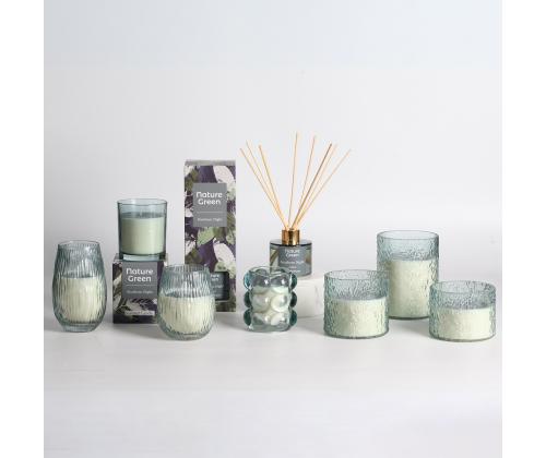 Lõhnaküünal klaasis NATURE GREEN H9,2cm, Southern Night