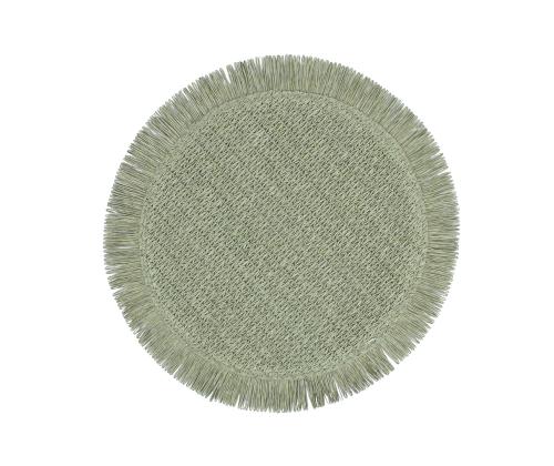 Lauamatt SUZAN D38cm jute, roheline