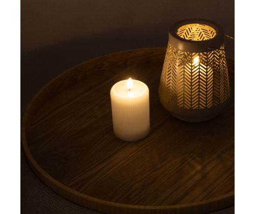 LED-küünal WINGS WENDY D7,5xH10cm valge, taimer 6h