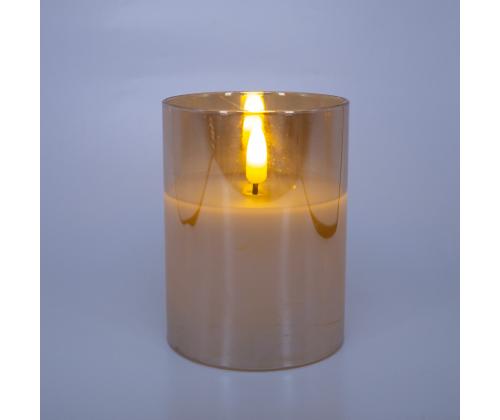 LED-küünal WINGS GOLDIE D7,5xH10cm kuldne, taimer 6h