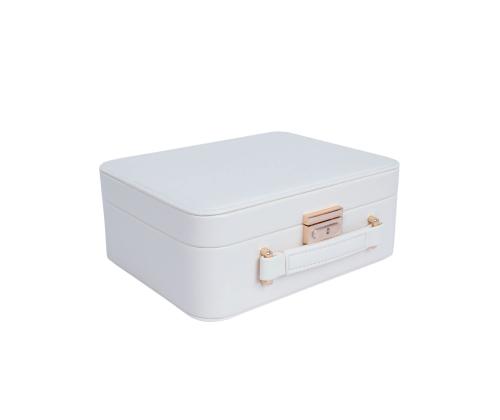 Ehtekarp SEZANE TRAVEL 23,5x18,5x9cm, valge