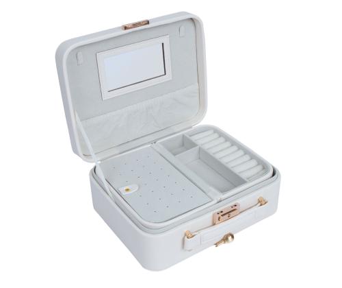 Ehtekarp SEZANE TRAVEL 23,5x18,5x9cm, valge