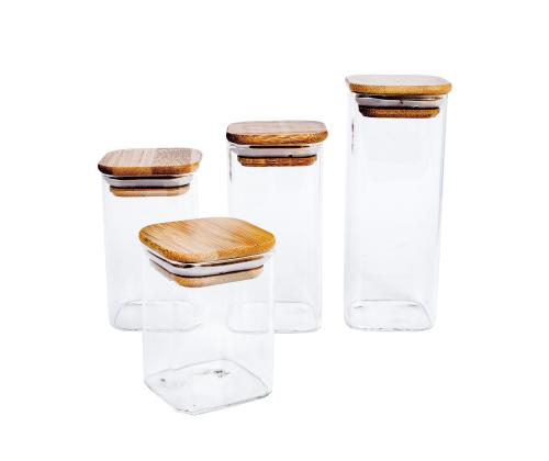 Klaaspurk THERON D6xH12cm kaanega, kandiline