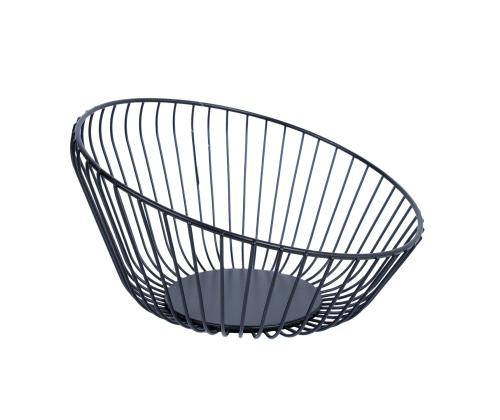 Vaagen NISSA D25xH13cm, must ovaal