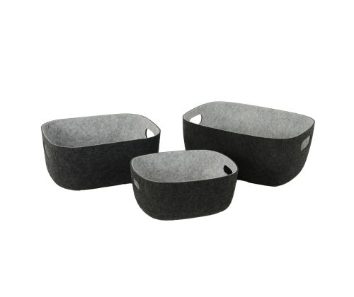 Kast LIDO POP 32x24xH14cm, tumehall vilt